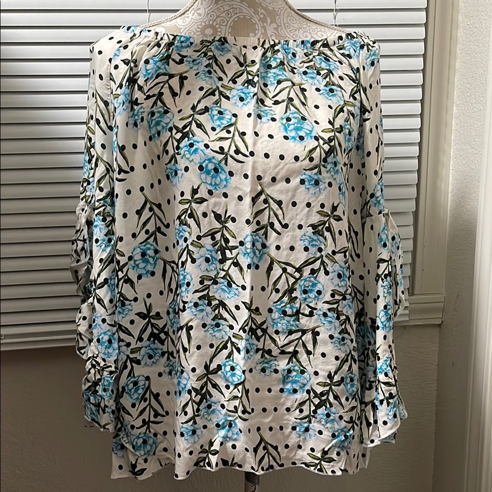 Floral Polka Dot Women's Top